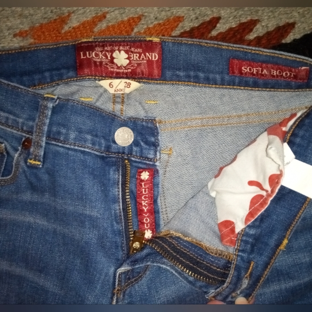 Lucky Brand Sofia Boot Denim Jeans EUC SZ 6/28 Super Cute